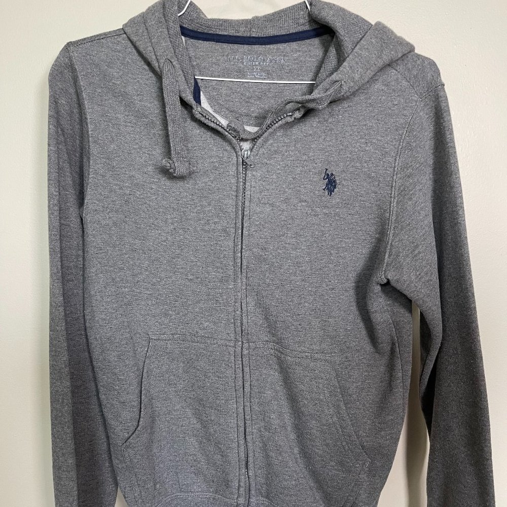 Ralph Lauren Cotton-Blend Fleece Hoodie | Color: Gray | Size: XS